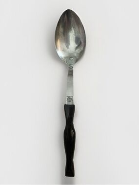 Vintage Cutco No 1712 Serving Spoon Brown Swirl Handle Stainless Steel USA EUC